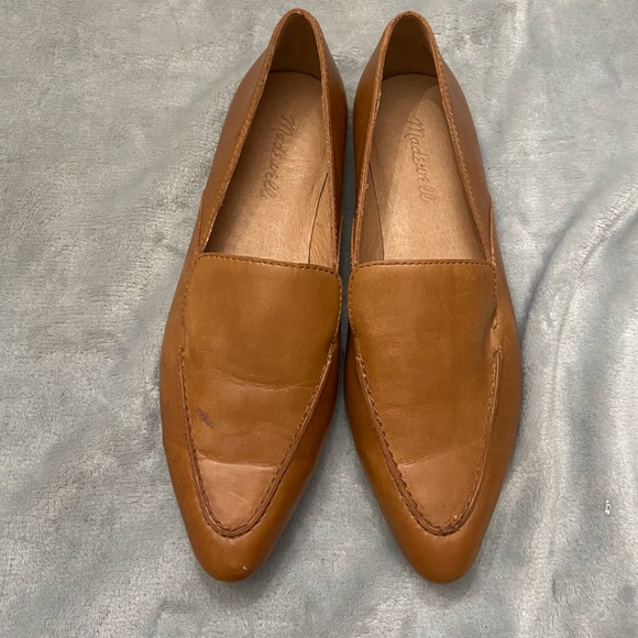 Madewell The Frances Skimmer in Leather English saddle brown - Picture 3 of 12